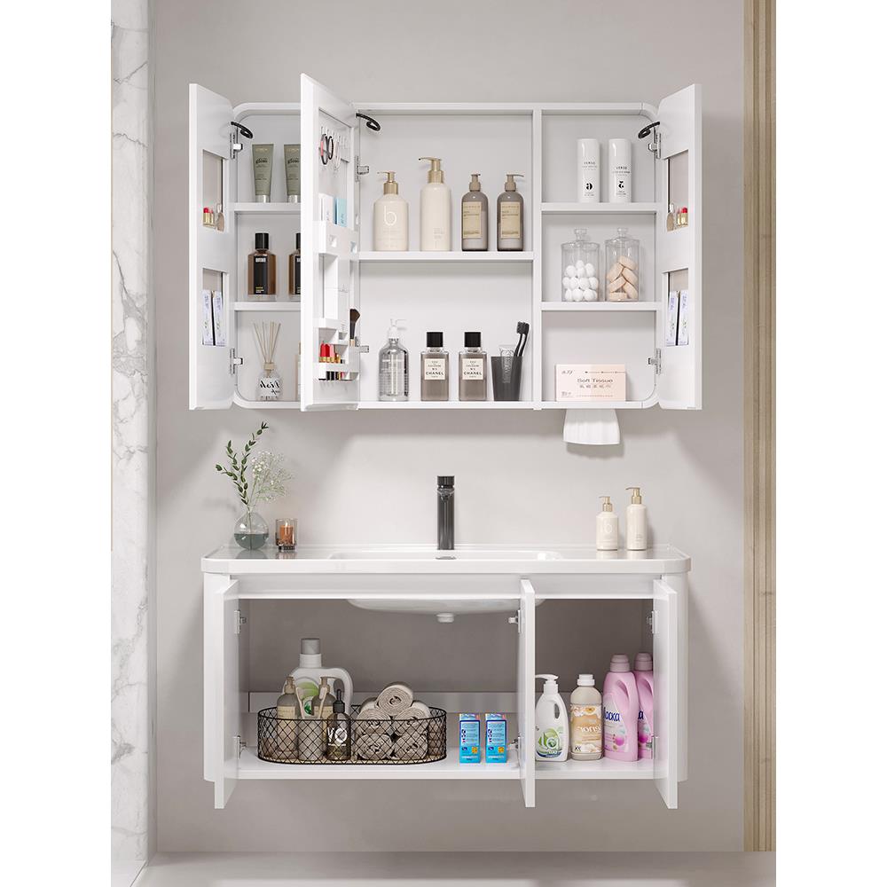 蜂窝室柜组合套智GTN能感应卫生铝间洗手脸盆洗漱装台浴圆角防撞