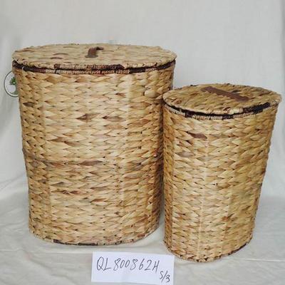 田园手工草编收纳篮草海收纳篮家居装饰杂HS-19122物收纳筐脏衣服