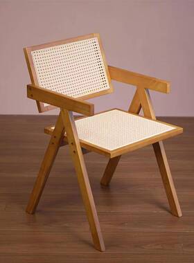 实子木藤编昌加25147尔靠背椅子家用藤编迪椅酒店编民宿阳台休闲