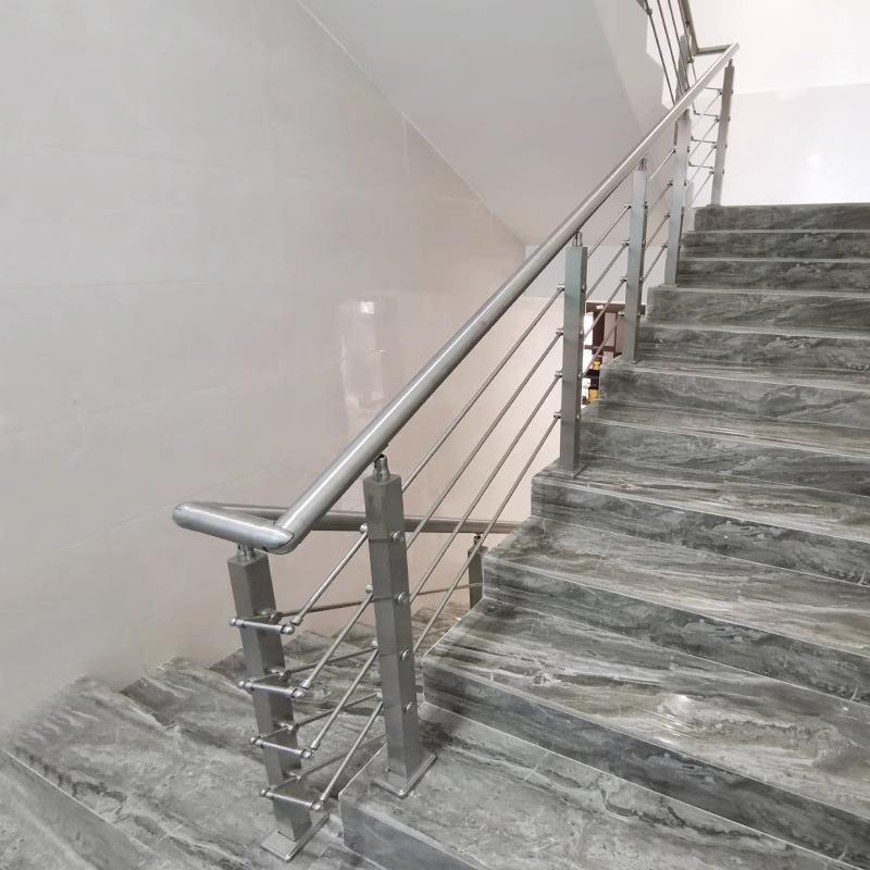 不锈钢楼梯扶手护栏农村自墅建阳台护栏别65685室内家梯用楼房栏