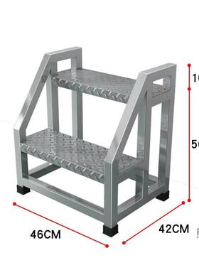 工业踏梯加步梯移动厚登高仓货梯铁楼梯带轮户外三步台89595库阶