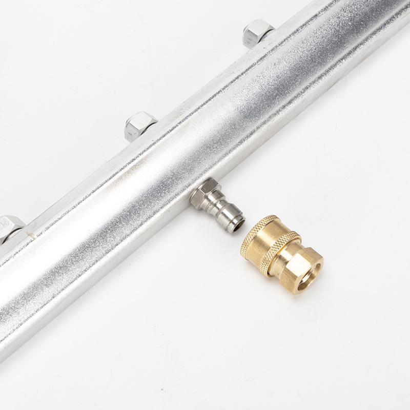 高压地万向洗轮洗地机7喷头洗器洗地盘喷头路VBI面地刷地面清洗器