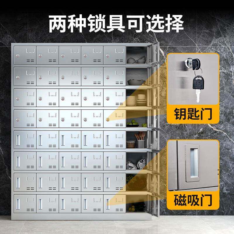 不锈钢碗餐盘柜员工餐具存柜放校餐厅食柜堂消毒碗无品牌/筷学多