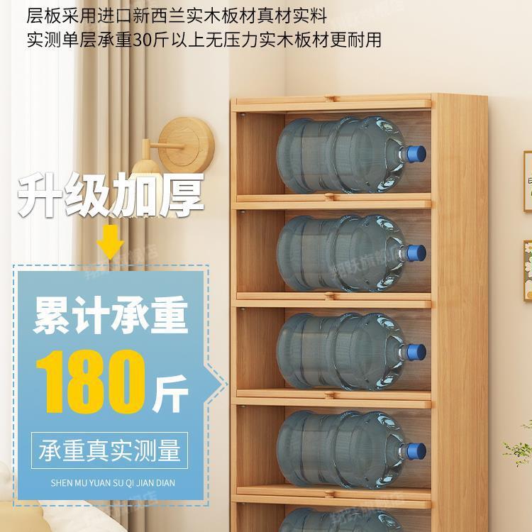 书架落置物架一体靠客厅多层储物柜墙收地纳展柜F98STJ78示柜防尘
