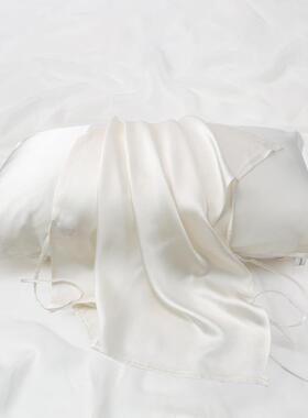 壹尚19姆米24915重真丝枕巾带苏丝绸1州00桑蚕丝家用简约绑磅真丝