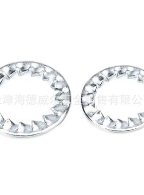 内量锯齿锁紧垫27042镀圈锌垫片止垫片止动防松退垫片金属垫片大