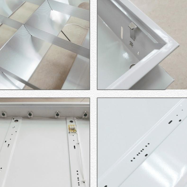 调顺家LED灯厂盘T8明装T5/3*14WV型格栅灯盘吸顶灯660*033LED支架