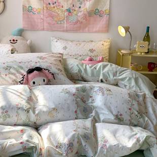 四套纯棉205年新秋款 床上用品床单被套3学2生4冬宿舍件三MOB件套5