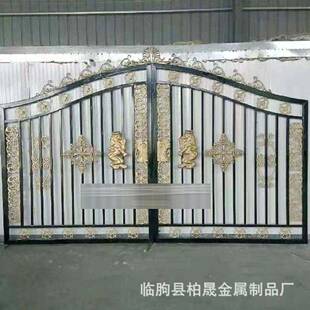 艺大门定制别墅艺小WPG区庭院铁大门不锈钢材质防盗铁大门厂家