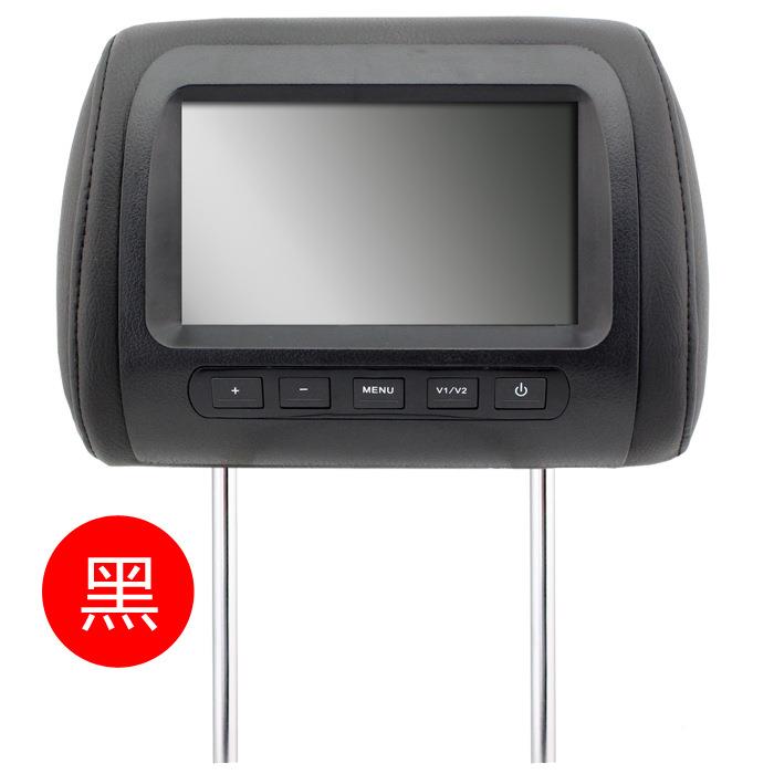 通用寸汽车两路视频输入载DYJ头枕车7清后高排液晶电视显示器显示