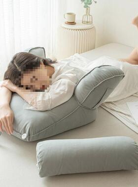 靠背垫箜护袲大床上靠枕沙43936发宿舍头靠垫枕抱床头软包颈枕护
