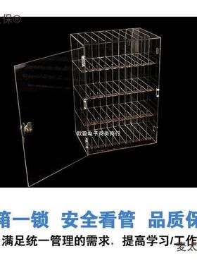亚克员工机保管柜机存放柜透力明手柜保存箱储存柜收手纳挂麦sfsd