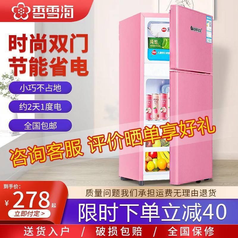 藏租房厨冷BCD-119A房省冷冻小冰箱电冰箱电二冰海人香雪小柜家用