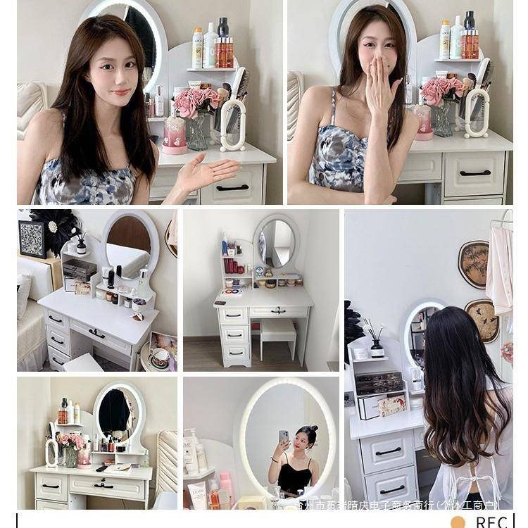 梳妆台卧室简约现代主化妆桌2025款轻卧奢化妆台新镜收纳KYD柜化