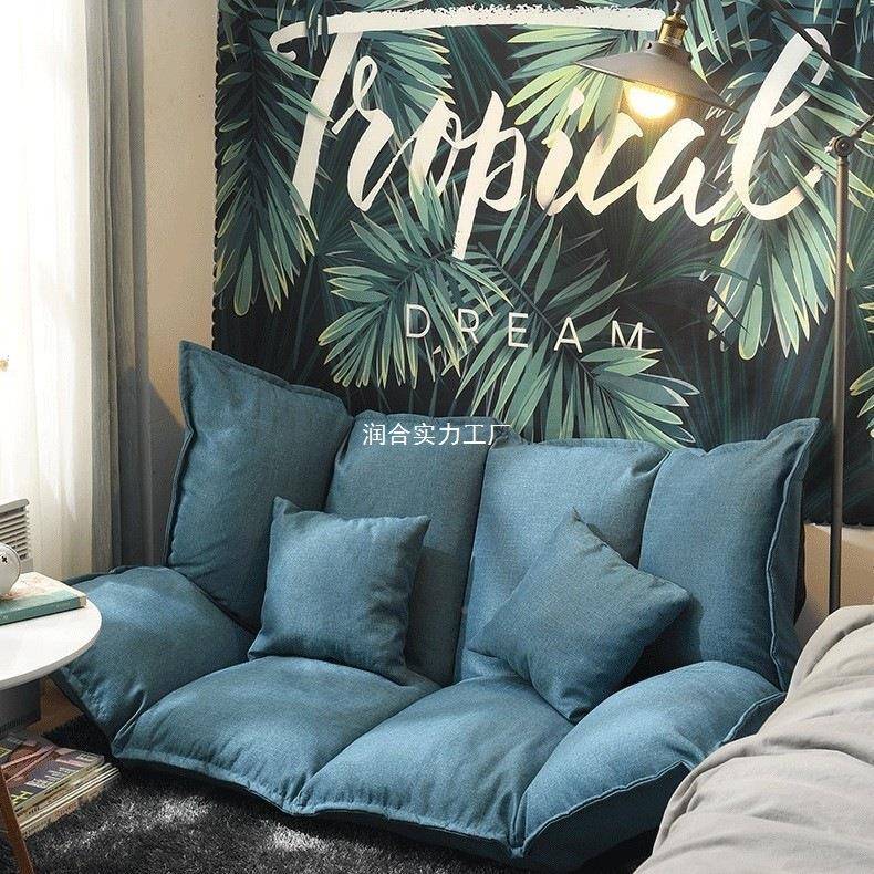 懒ZAT人发榻榻米折叠双人小简卧户型网红款室单人易地上沙沙发床