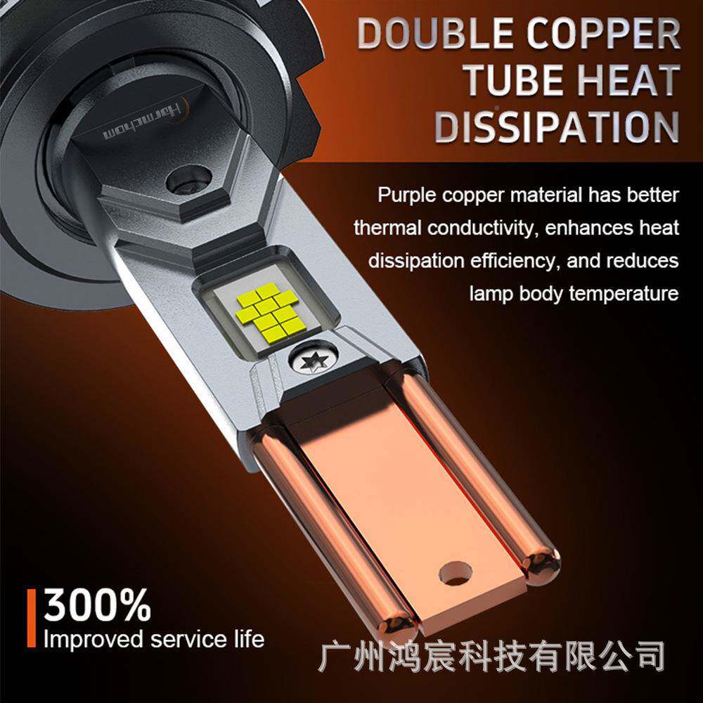 工厂G3P16676ROled大灯三铜H7大功车240W3率20W高亮聚光汽前管大