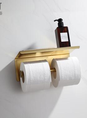 304RWN不锈钢双架酒店工程浴室巾卫生间卷纸纸架置物架打孔/免打