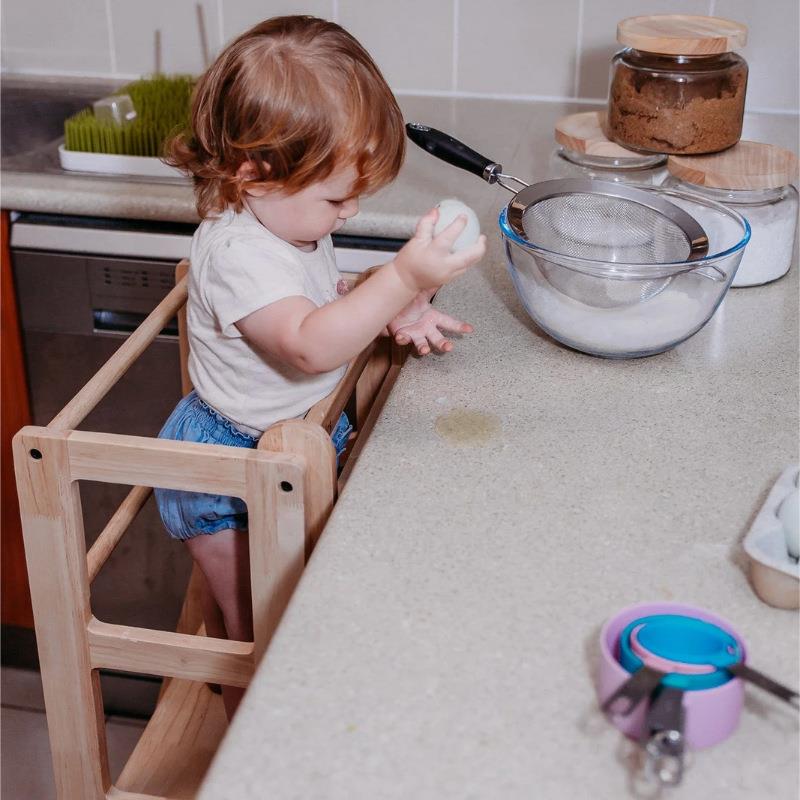 童儿学习木质儿塔凳宝宝洗手台阶YM-027垫脚凳蒙氏童儿童厨房实木