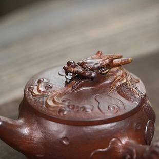 龙潜OCQ渊手工唐羽春原半矿紫泥意创隐龙供宜兴紫砂壶分销茶壶