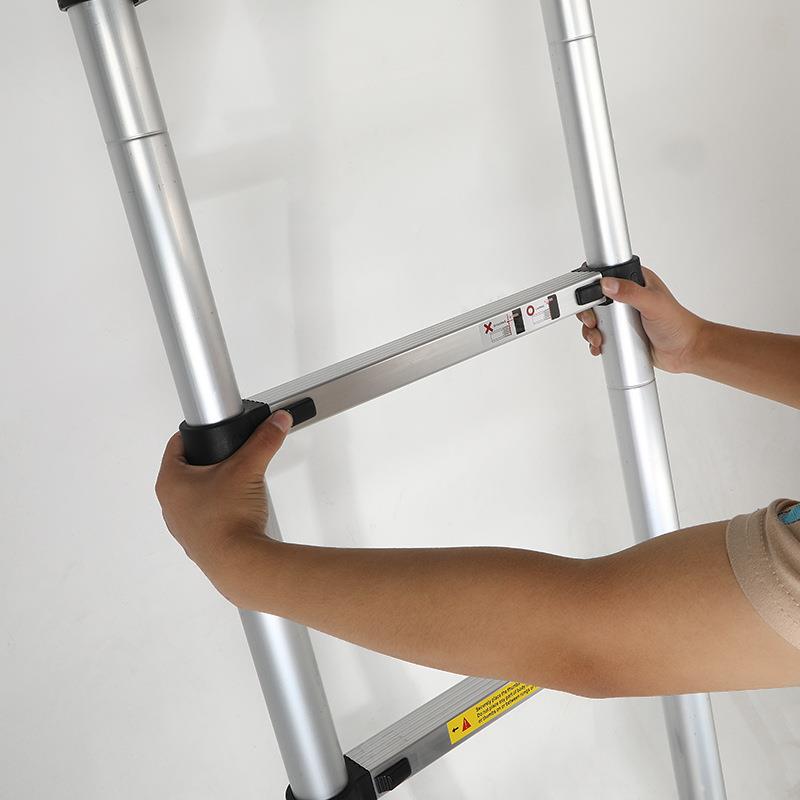 标准品质伸XJX带缩梯固定绑子滑防摔防卡扣橡胶脚垫2m伸缩梯