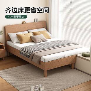 实床窗衔接1.2米小户型次卧榻榻米1米5宽省空间木飘窗床拼AHW接飘