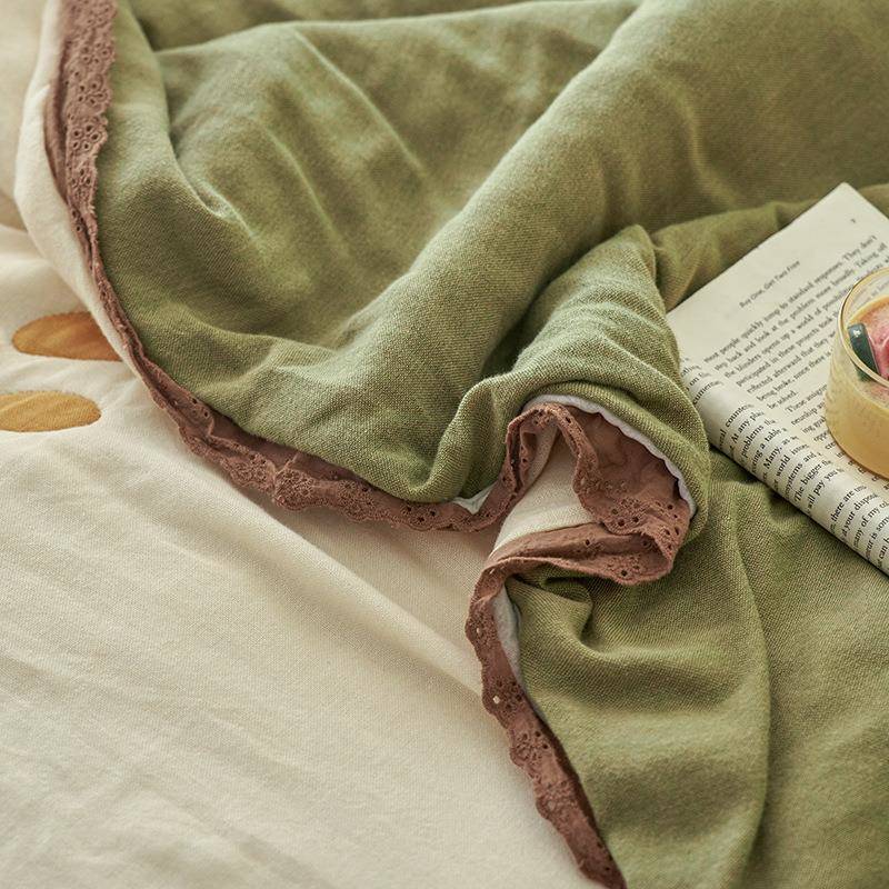 20被2棉5新VTN款全加厚A厚类纱布泡芙被卡通春秋毛巾被加全棉泡芙