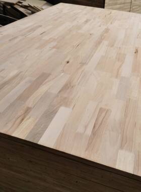 榉木木指板级纯实插接板1接8mmB榉木指接板学习桌面榉JUV木课桌