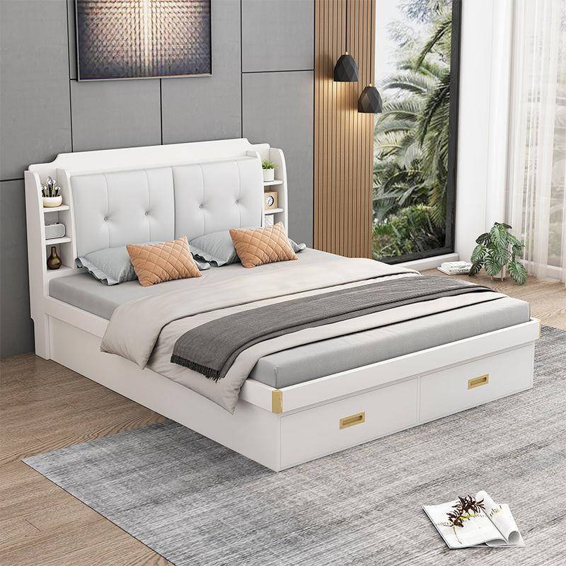 滢气动高箱储物床1现.8米沐代约主卧简床1.5小户型1ILX.2米双人床