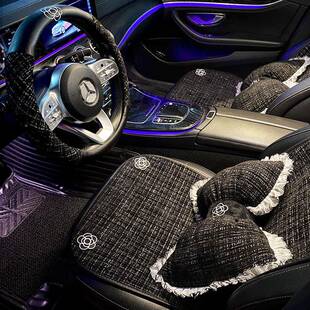 汽车用头枕护颈枕一对女款车座椅坐垫腰靠枕脖子主神驾驶茶94163