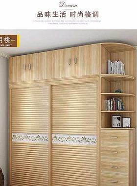 实木衣14842衣衣柜可包安装门柜松木移衣柜推拉门简约现代移门橱