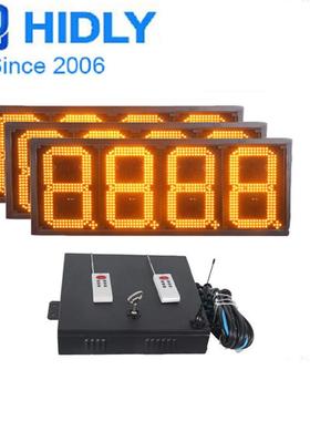 工厂生销售L12寸黄色WKLE油价牌LED油价D产屏加油站立柱屏