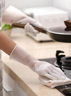 厨房洗10535手套加厚碗耐用防水清洁家务女型洗衣拨款乳胶橡胶胶