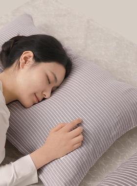 防夏季纯棉纱0布枕巾装一对可固定防滑不脱RBZ落男生头油225新款