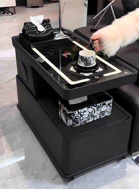 沙发边柜智能移动茶现代几简约阳台边轻奢客厅移柜动边VJP几床侧