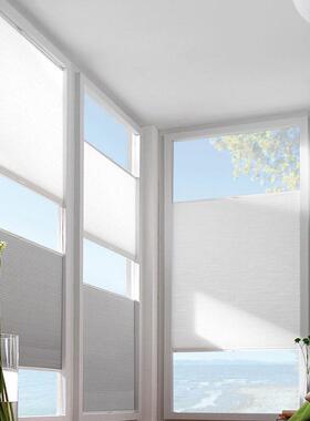 免打百叶孔窗帘卫生间厨房巢蜂帘窗户61704遮光卷内开内倒窗帘蜂