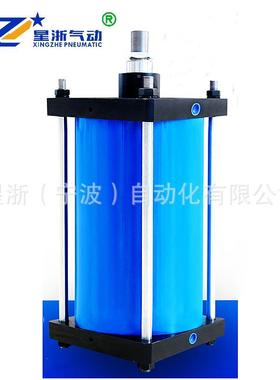 星浙气无品牌/动QGF-MF1全铁气缸铁QGB非标B大缸径-大推力重型气