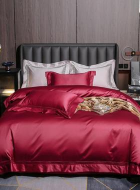 素巴黎风14套0色S长棉镂空花边四件全棉纯色FYP三件套件100纯绒棉