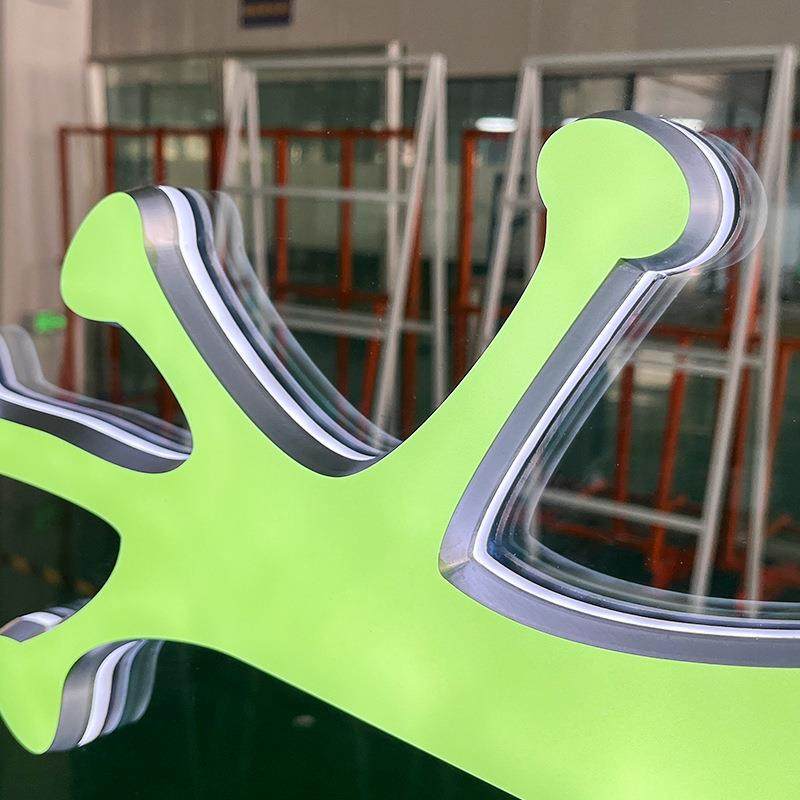 店招铺牌发作光字无边框璃立体迷你发光字广告字制立式93467招玻