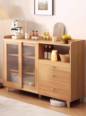 式餐边柜茶靠墙色一体实木客厅水柜厨61362日房置物厨柜收纳柜子