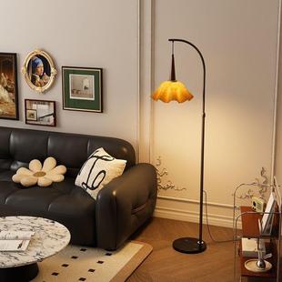 红云石罩ETF落地灯客厅氛沙发旁复围古茶几卧室置物架灯中古立式