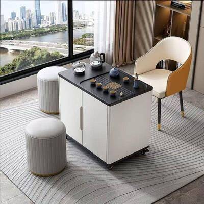 可动茶台沙发茶阳移台泡茶桌小户型家用边约几简烧水壶TTU车一体