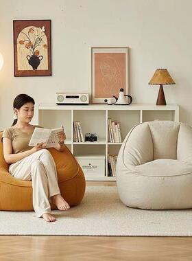 懒人沙发16332头豆袋室可躺可坐卧床凳阅客厅读椅阳台榻榻米单人