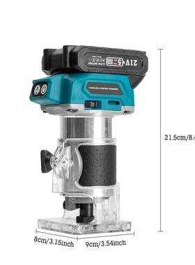 刷锂电修边无机25725孔多功能槽工具修边挖雕刻机小锣机手持开式