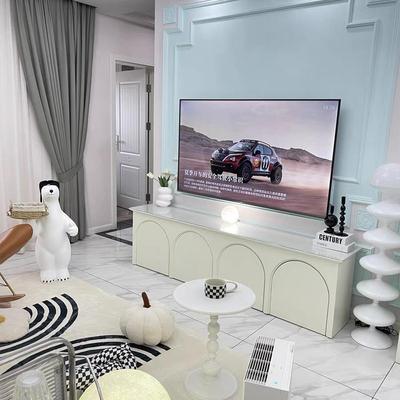 美式轻奢电视柜现简约实物拱20240802门储收纳柜小户型法代式木奶