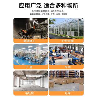 手提式 新款 轴流风机v送风机家用小型排风机有限空间通风设备鼓