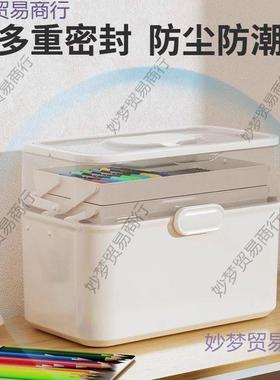 美生专用工具纳箱中小学40491生桌收面整术文具收纳盒理甲油胶储