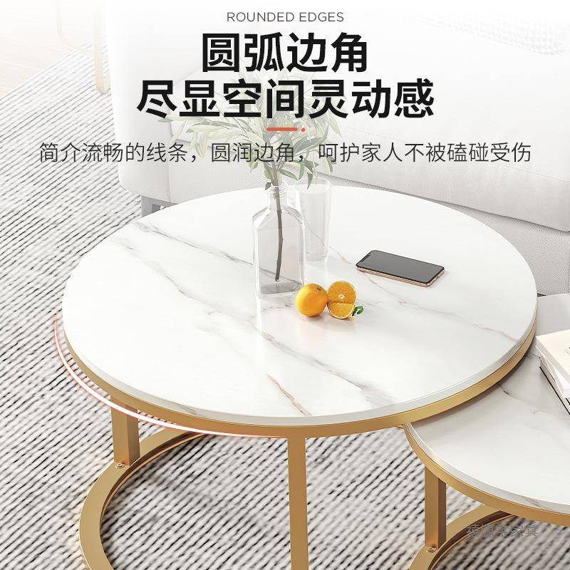 小大茶桌铁艺公人造板阳台家用办室茶茶几岩板理石矮桌子坐XYB102