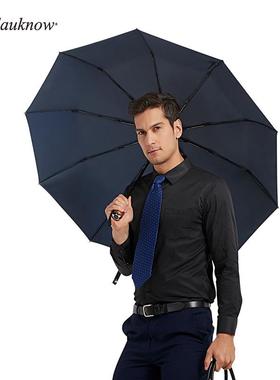新款欧洲商品质雨车载自务全动伞实190809木柄加大十骨男士晴雨伞