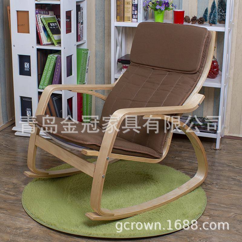 躺椅椅摇大人USF家用阳台单靠背沙靠发实木午睡休闲贵妃懒人人椅