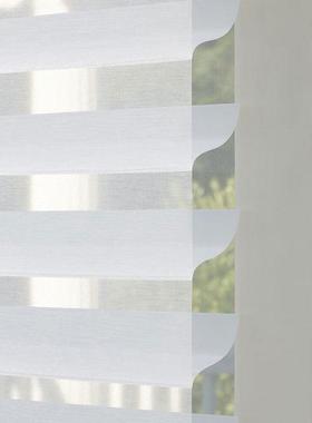 香格里叶拉帘百帘客厅书房阳台办公室遮阳68084隔卷热免打窗孔柔